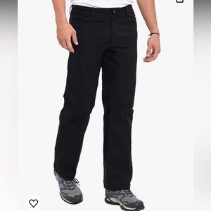 Eddie Bauer Men's Lined Pant 34x30 - Fleece Lined - Black